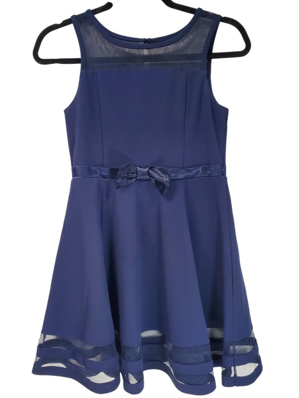 Calvin Klein Dress Navy Formal Party Childrens Girls Evening Wedding Size 12